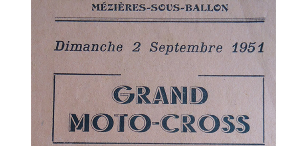 Programme Mezieres sous Ballon 1951